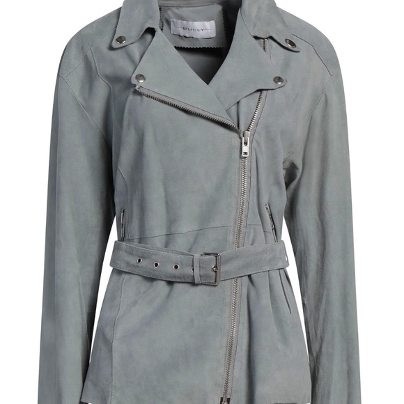 Bully (Italy) suede moto jacket (42) - Picture 4 of 7